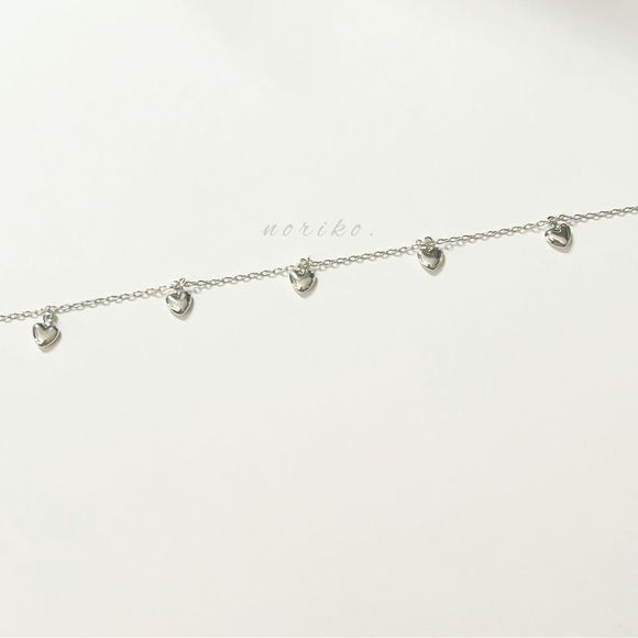 Sterling Silver Loving Hearts Anklet - Picture 1 of 8